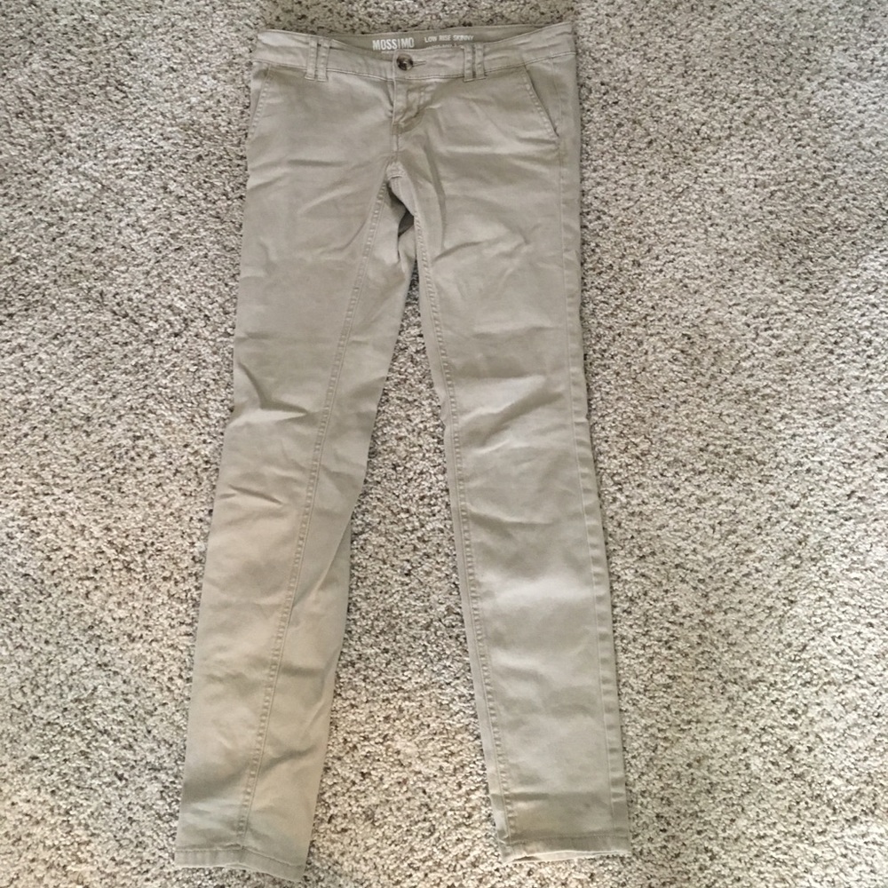 Target Low-Rise Skinny Khaki Pants